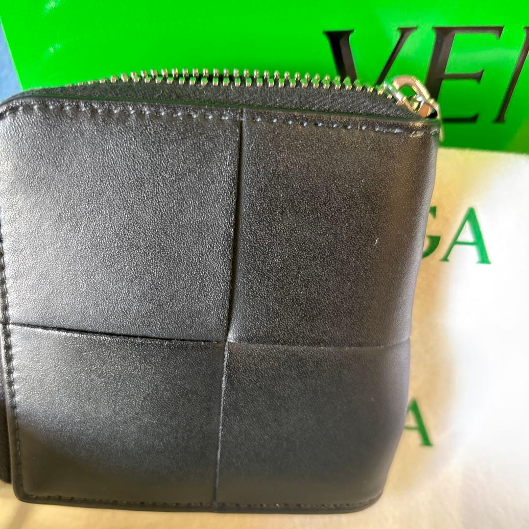 は*ろ様 BOTTEGA VENETA スクエア コンパクトジップアラウンドウォ