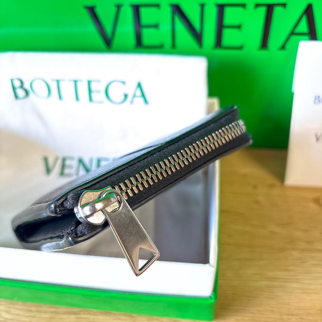 は*ろ様 BOTTEGA VENETA スクエア コンパクトジップアラウンドウォ