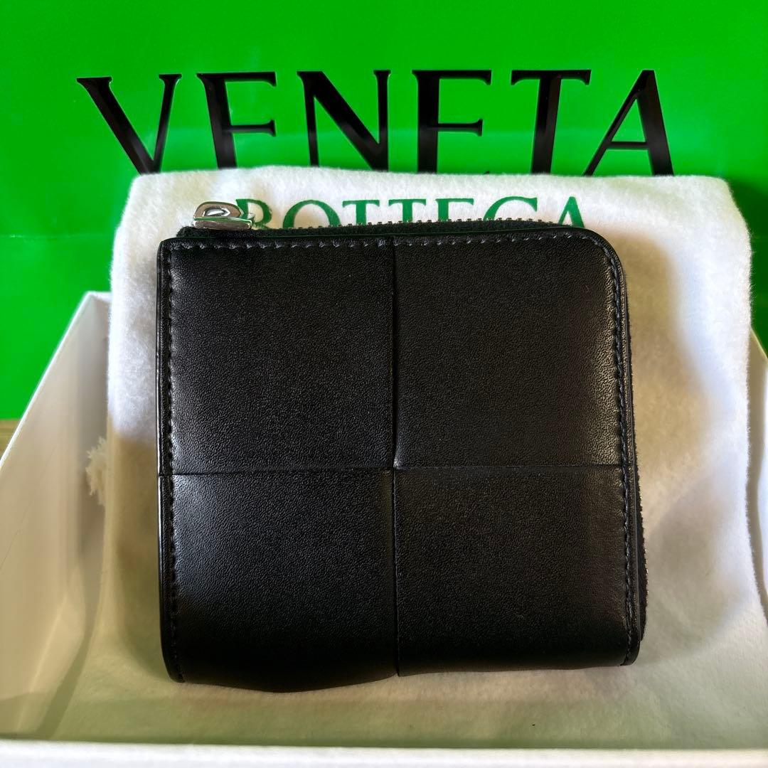 は*ろ様 BOTTEGA VENETA スクエア コンパクトジップアラウンドウォ