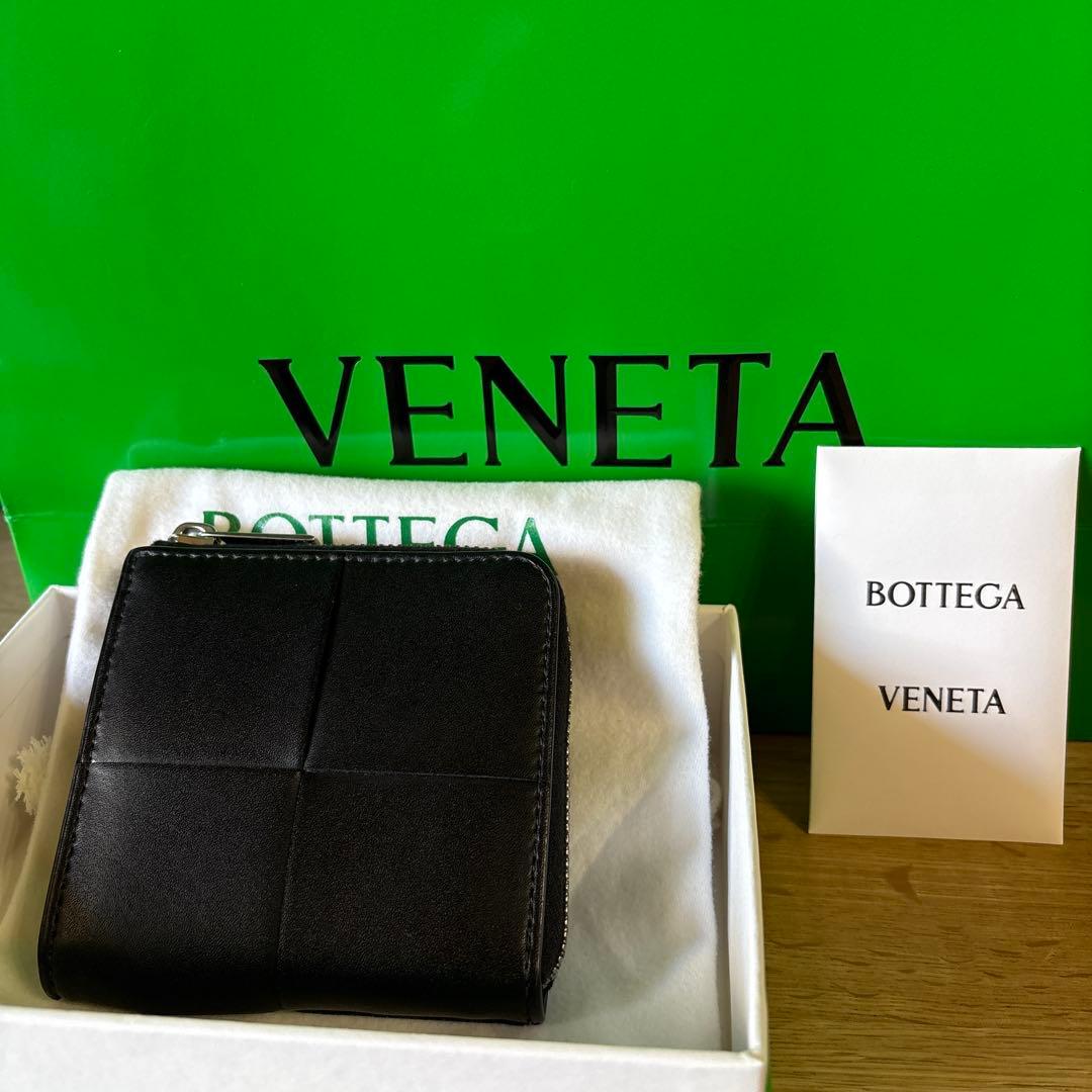 は*ろ様 BOTTEGA VENETA スクエア コンパクトジップアラウンドウォ