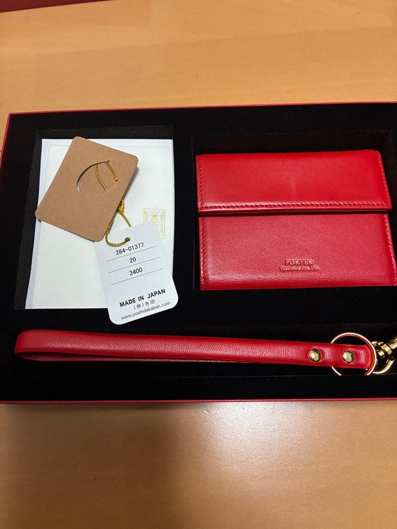 美品　PORTER ユニ 3つ折り財布 吉田カバン レザー ウォレット