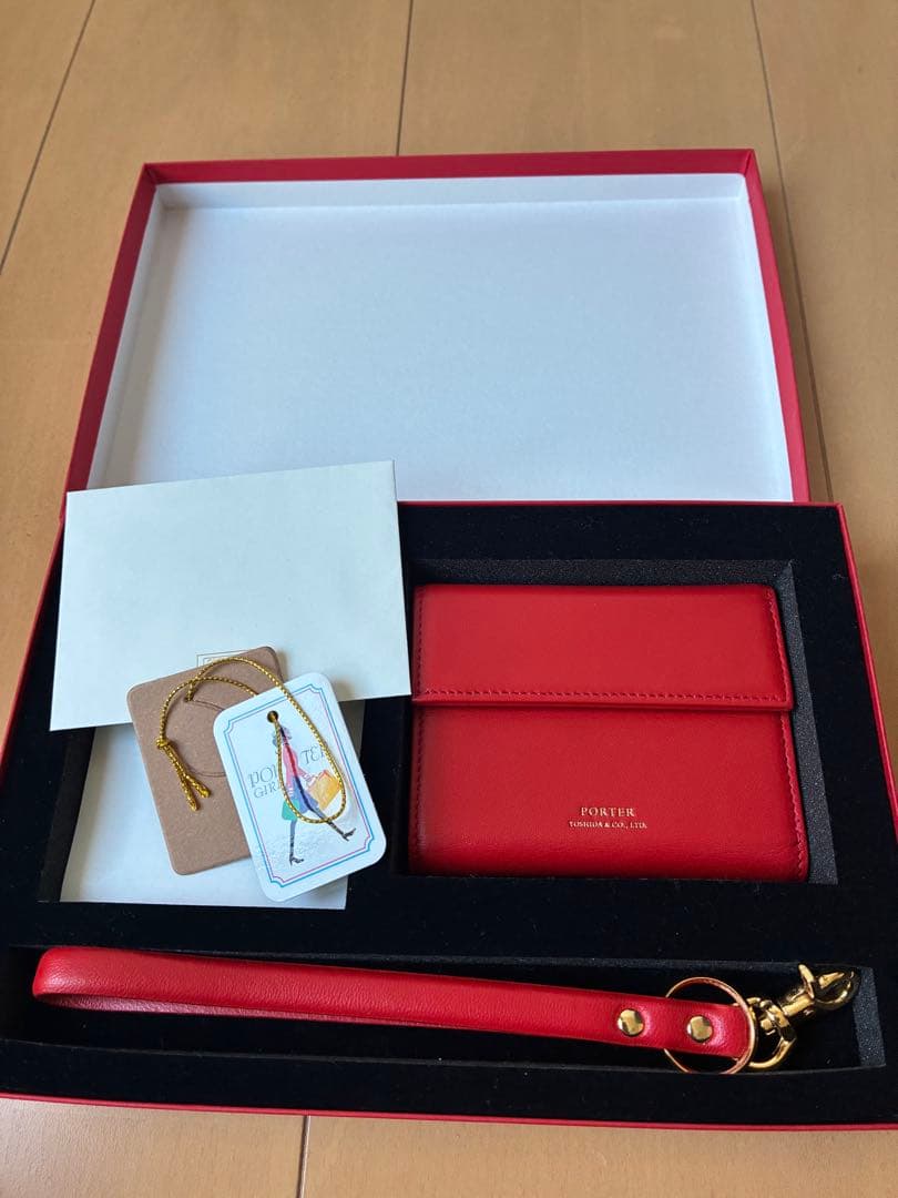 美品　PORTER ユニ 3つ折り財布 吉田カバン レザー ウォレット