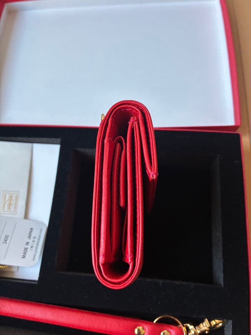 美品　PORTER ユニ 3つ折り財布 吉田カバン レザー ウォレット