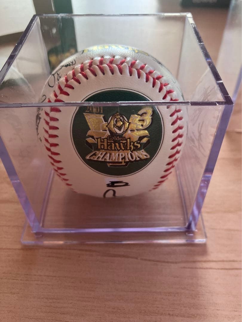 2001年 福岡ダイエーホークス　幻の優勝サイン入りボール