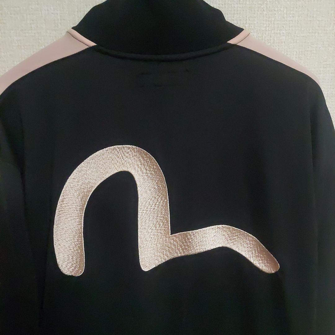 EVISU ジップアップジャケット ジャージ 黒/ピンク 42