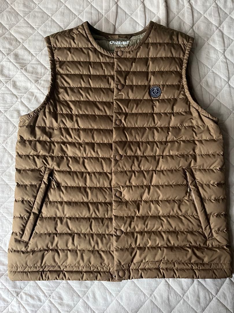 美品 ORCIVALオーシバル ダウンベスト インナーベスト サイズ1 コヨーテ