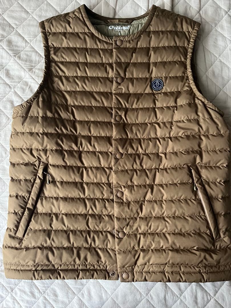 美品 ORCIVALオーシバル ダウンベスト インナーベスト サイズ1 コヨーテ