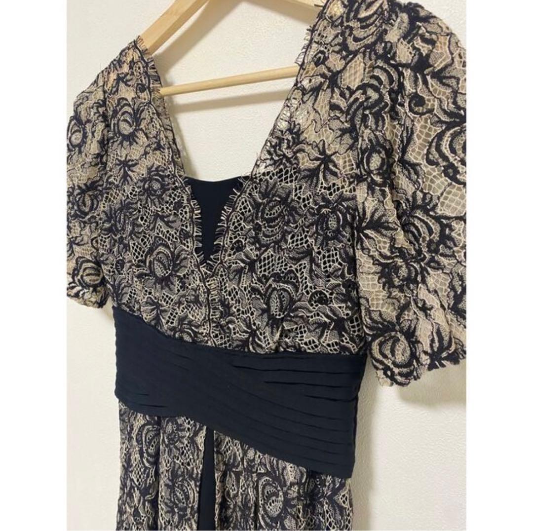 Lilybrown リリーブラウン　ウエストクロスラメレースドレス　結婚式