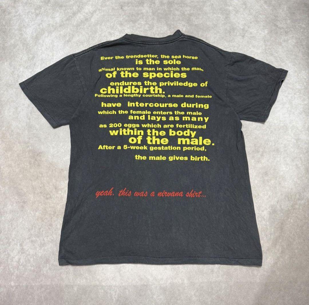 90s NIRVANA タツノオトシゴ Rape Me バンドTシャツ USA製