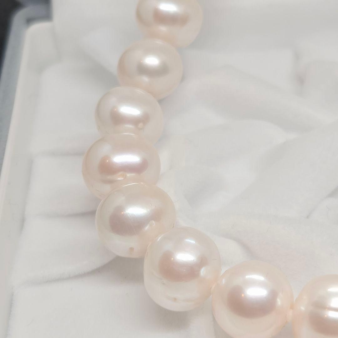 超大玉　本真珠 パール　ネックレス シルバー留め具　12mm