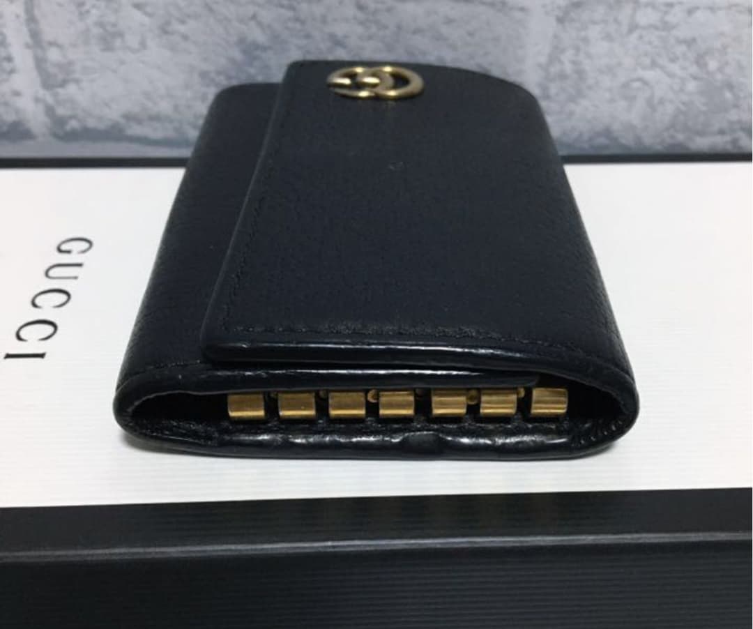 ✨人気シリーズ✨大特価 GUCCI グッチ マーモント ブラック キーケース6連