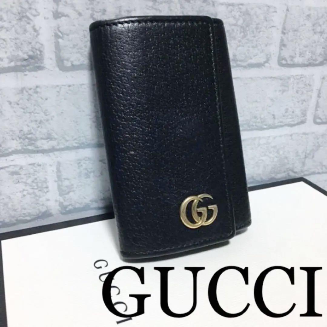 ✨人気シリーズ✨大特価 GUCCI グッチ マーモント ブラック キーケース6連