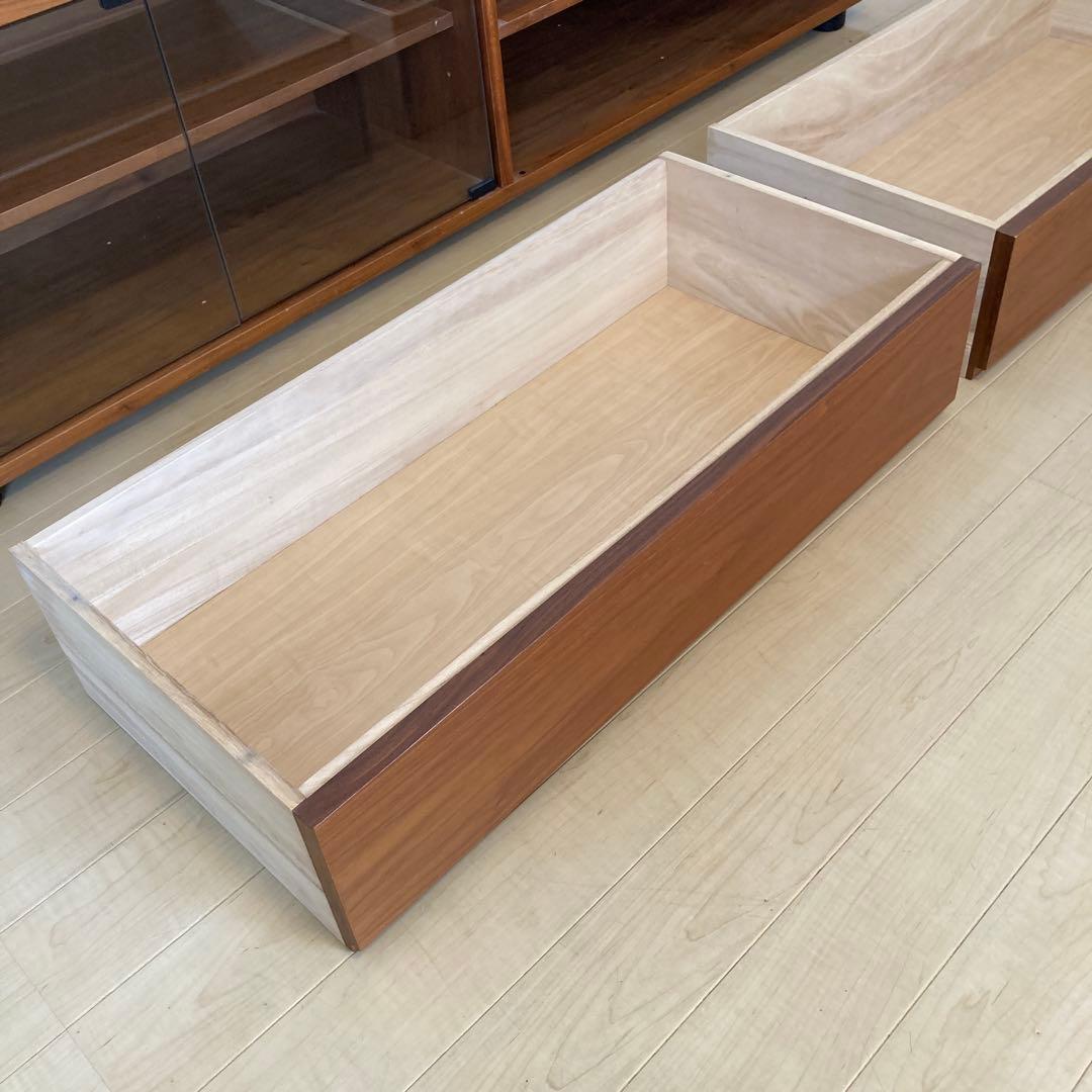 無印良品　テレビ台　テレビボード　ガラス扉付き