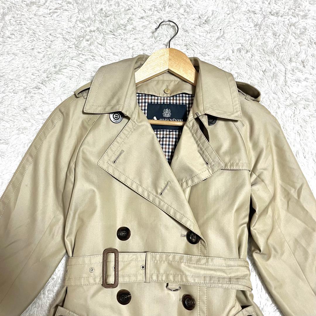 ✨即売品✨アクアスキュータム トレンチコート ライナー付き ベルト ベージュ