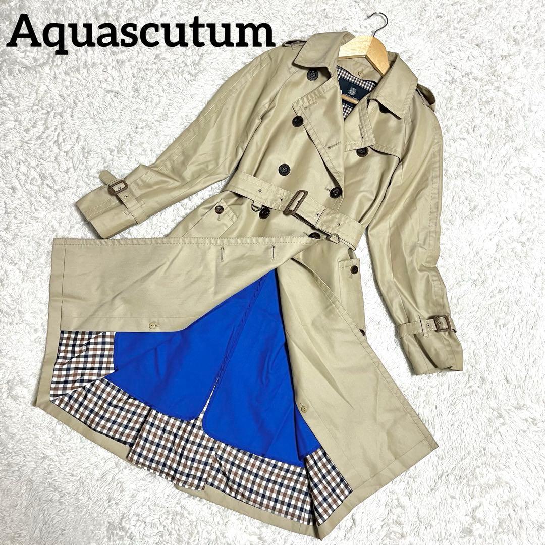 ✨即売品✨アクアスキュータム トレンチコート ライナー付き ベルト ベージュ