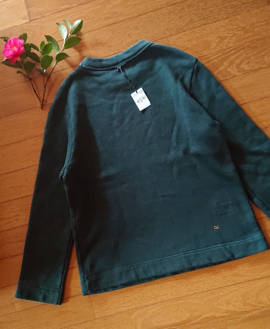 45R☆裏毛の17色 四角スウェット/モスグリーン♪