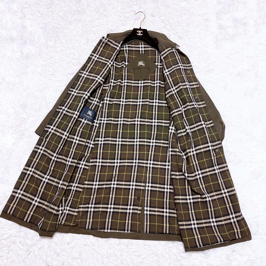 Burberry ステンカラー トレンチ コート スプリング ロング カーキ
