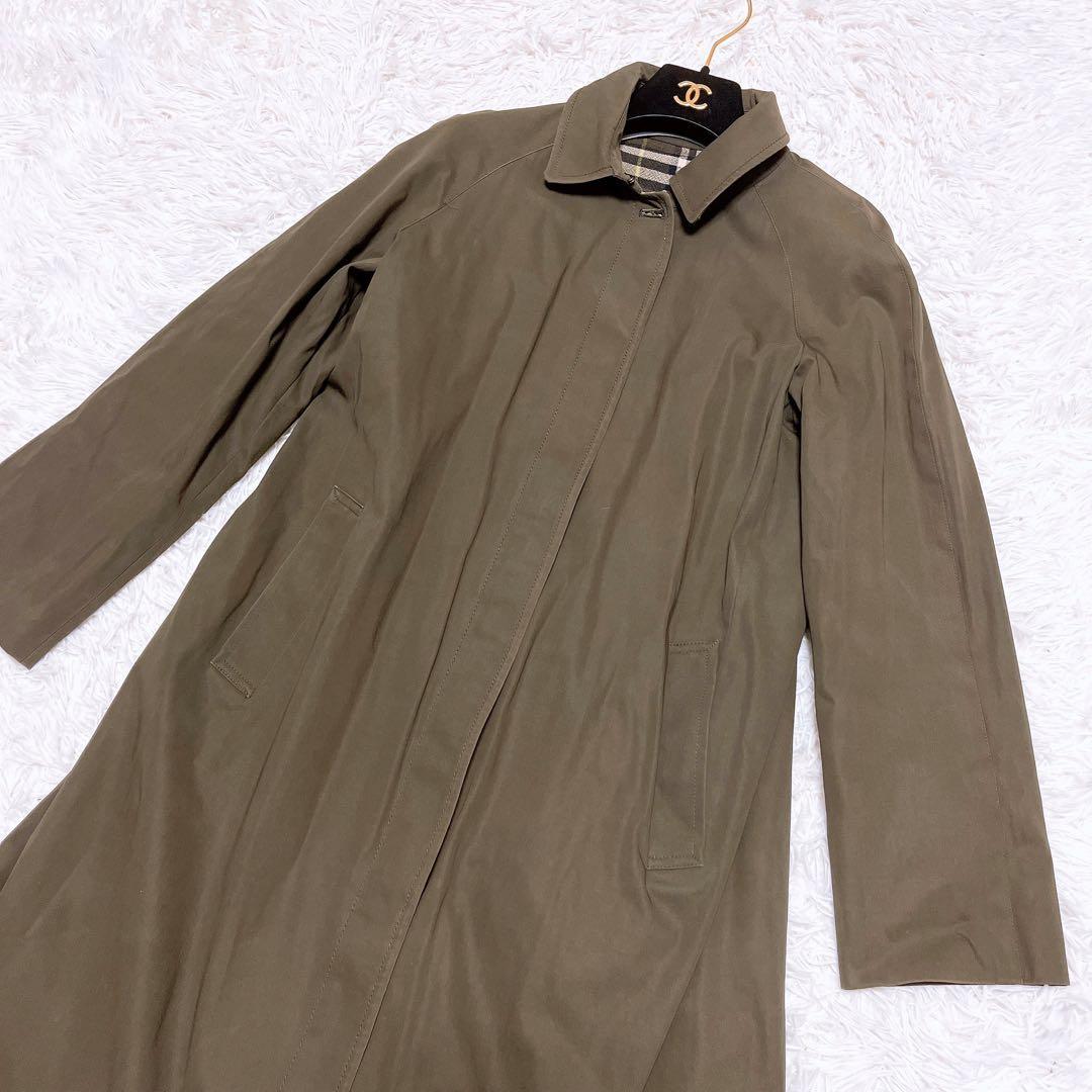 Burberry ステンカラー トレンチ コート スプリング ロング カーキ