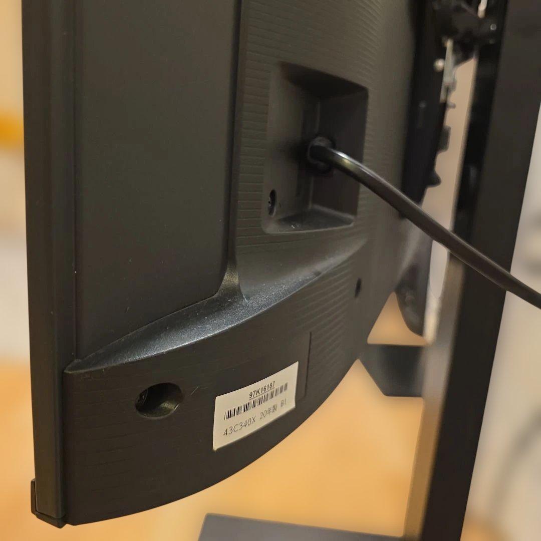 美品　東芝 REGZA 2020年製　43 インチ　114