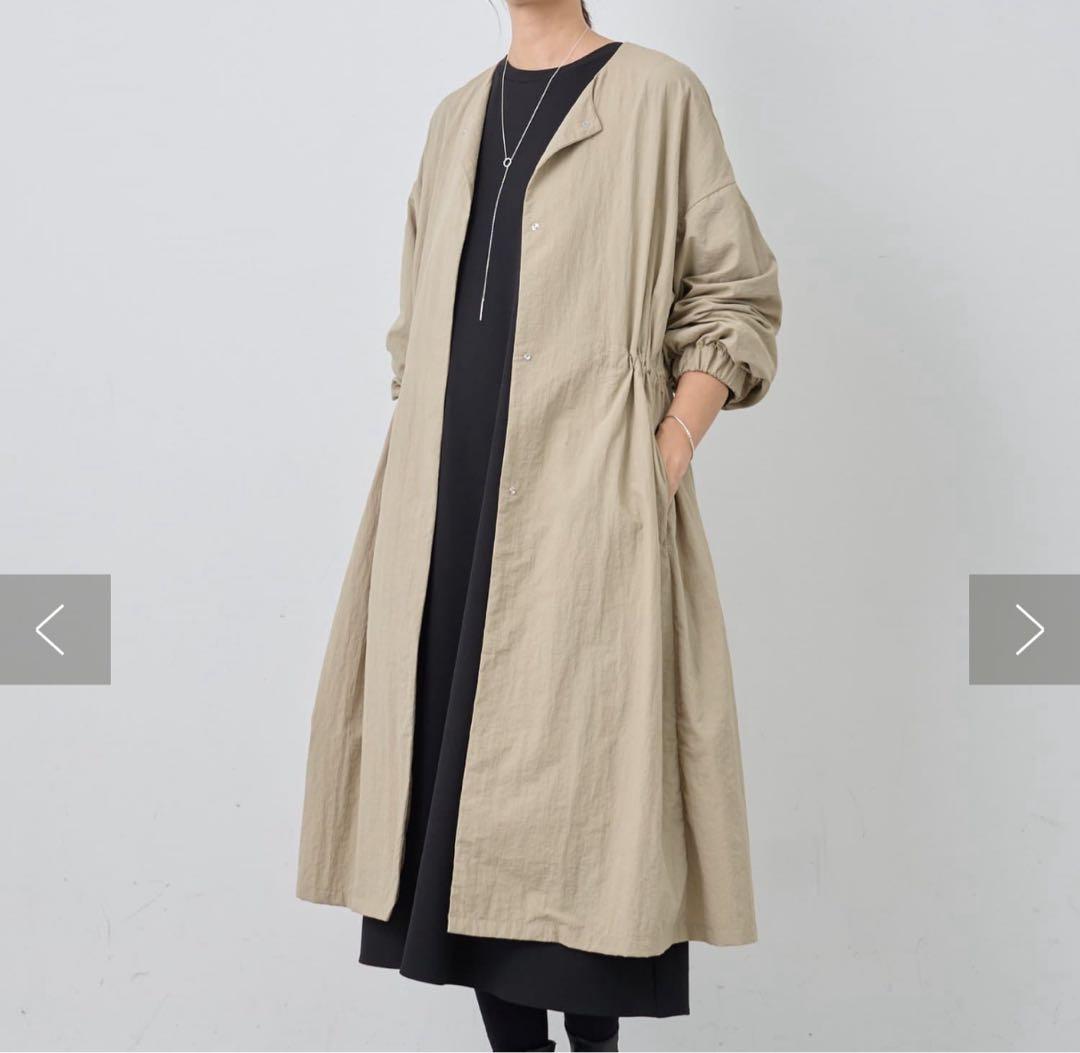 BEARDSLEY バルーン袖フレアーコート　ビアズリー