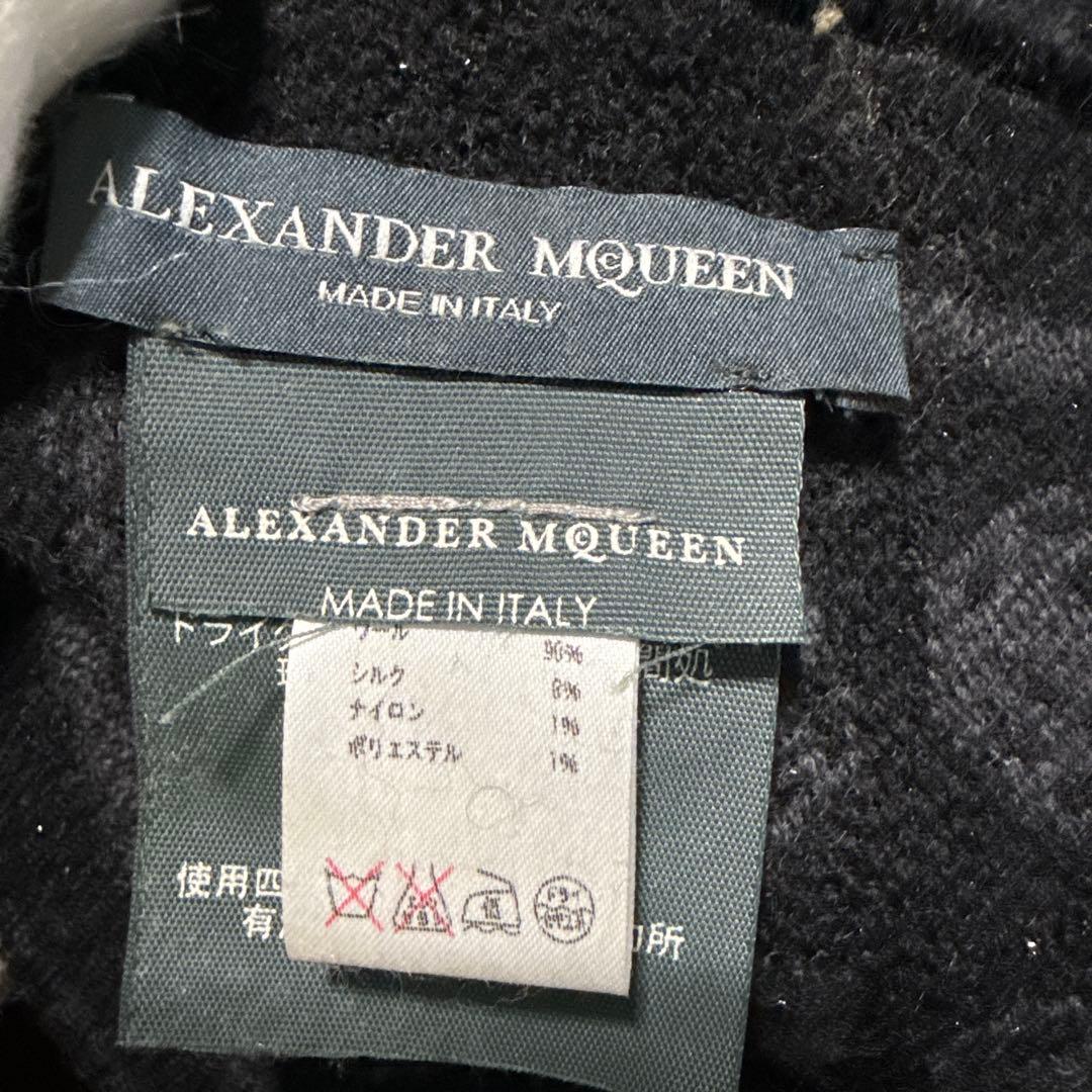 ALEXANDER MCQUEEN スカルマフラー グレー