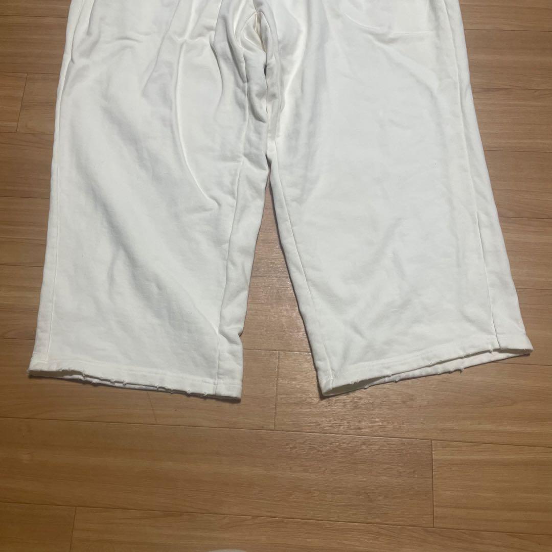 本日まで出品ancellm tuck sweat pants ホワイト　サイズ1