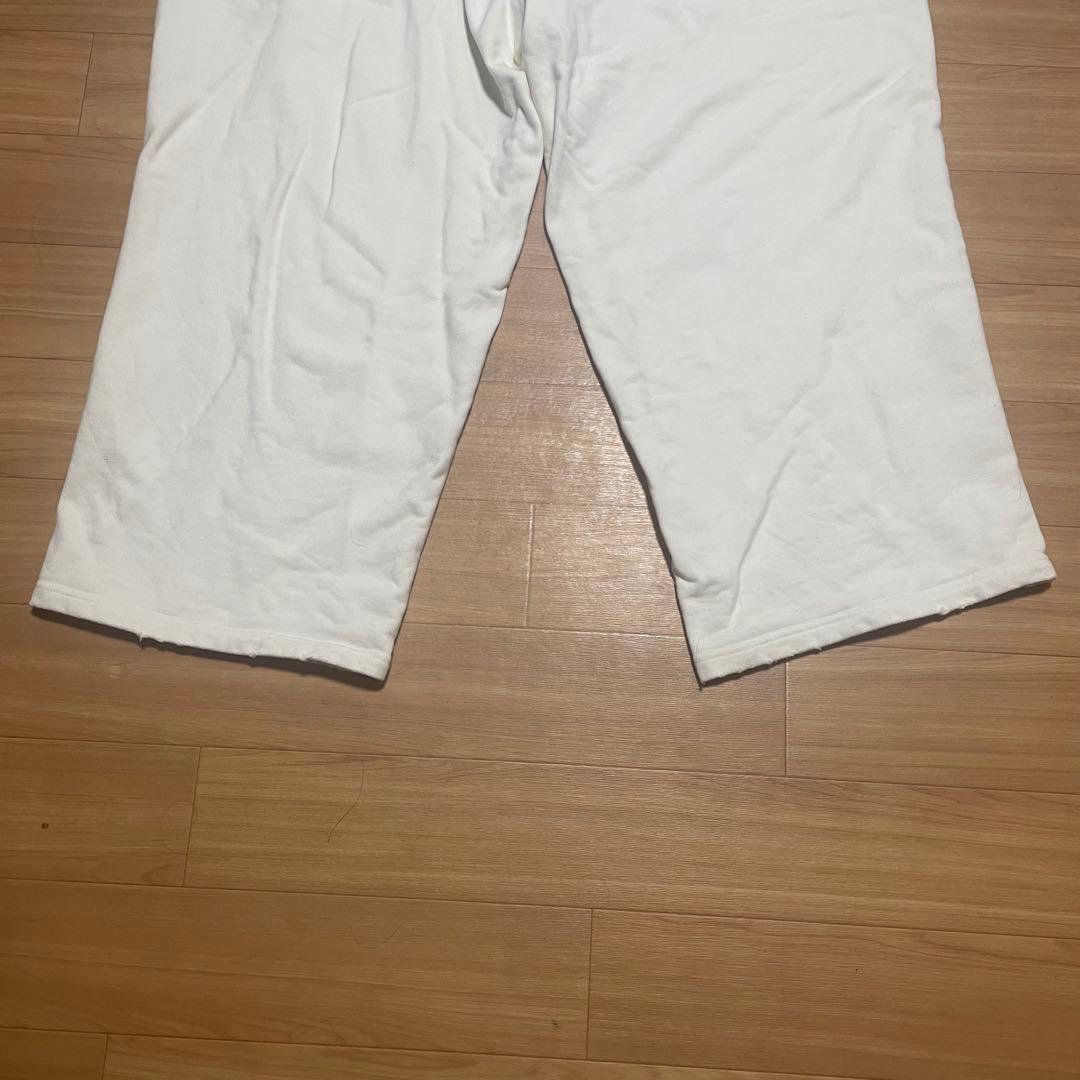 本日まで出品ancellm tuck sweat pants ホワイト　サイズ1