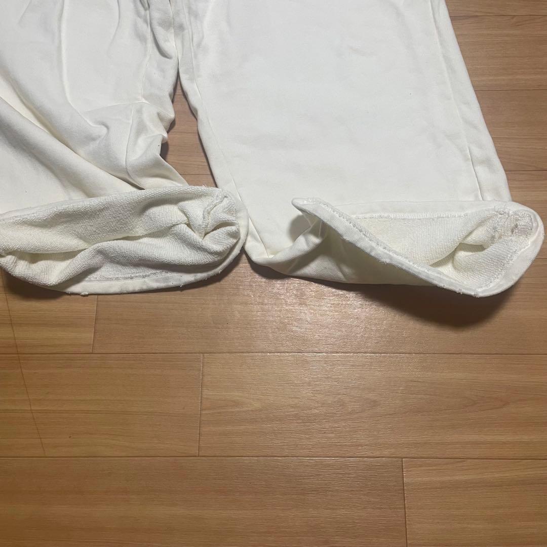 本日まで出品ancellm tuck sweat pants ホワイト　サイズ1