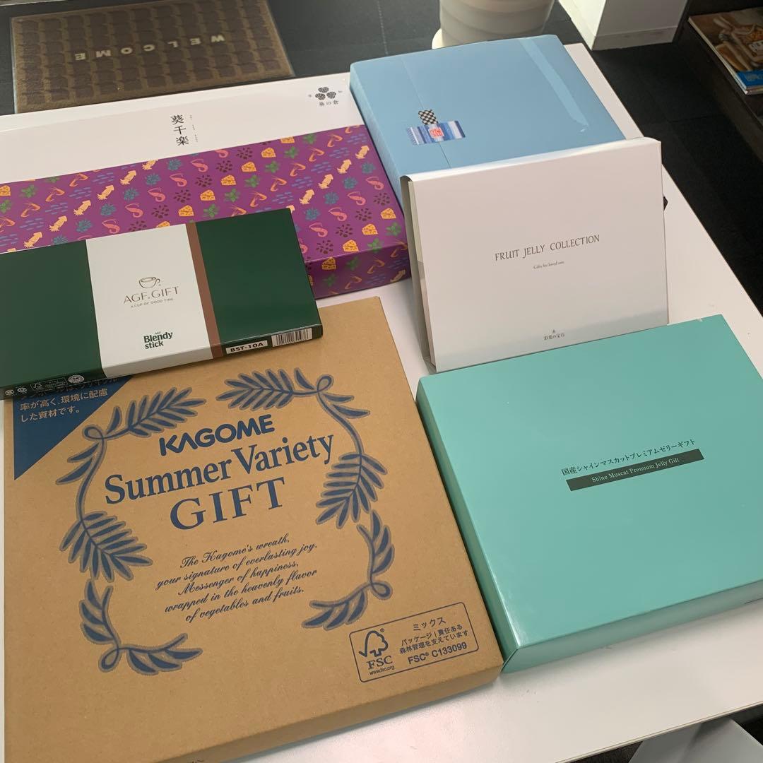 サマーギフト　お中元　６箱まとめ売り　ドリンク多め
