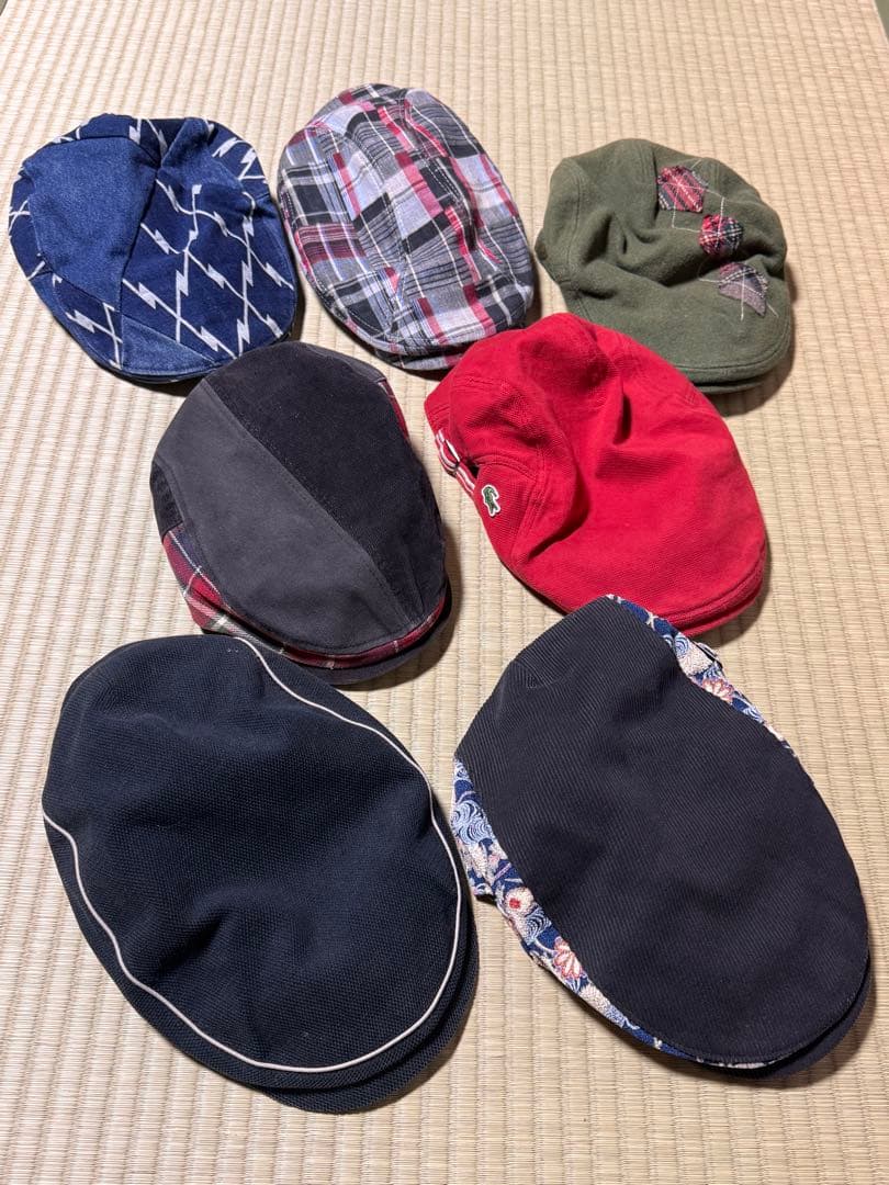 値引交渉可　Lacoste 2帽　EDWIN 1帽　フレッドペリー 1帽　計7点