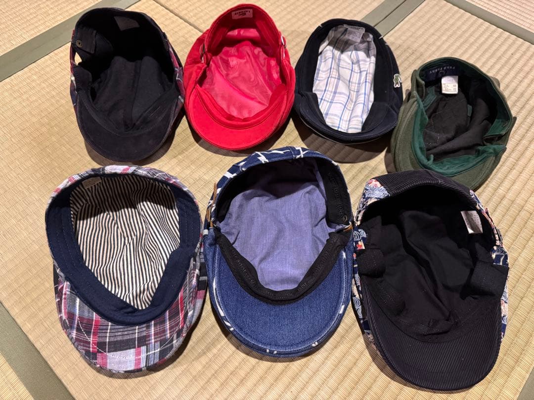 値引交渉可　Lacoste 2帽　EDWIN 1帽　フレッドペリー 1帽　計7点