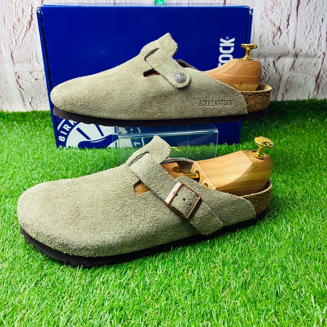 【極美品】BIRKENSTOCK Boston ボストン 本革 厚底 26