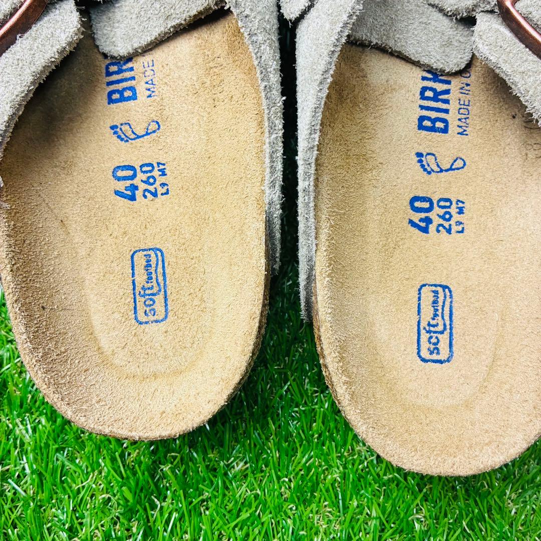 【極美品】BIRKENSTOCK Boston ボストン 本革 厚底 26