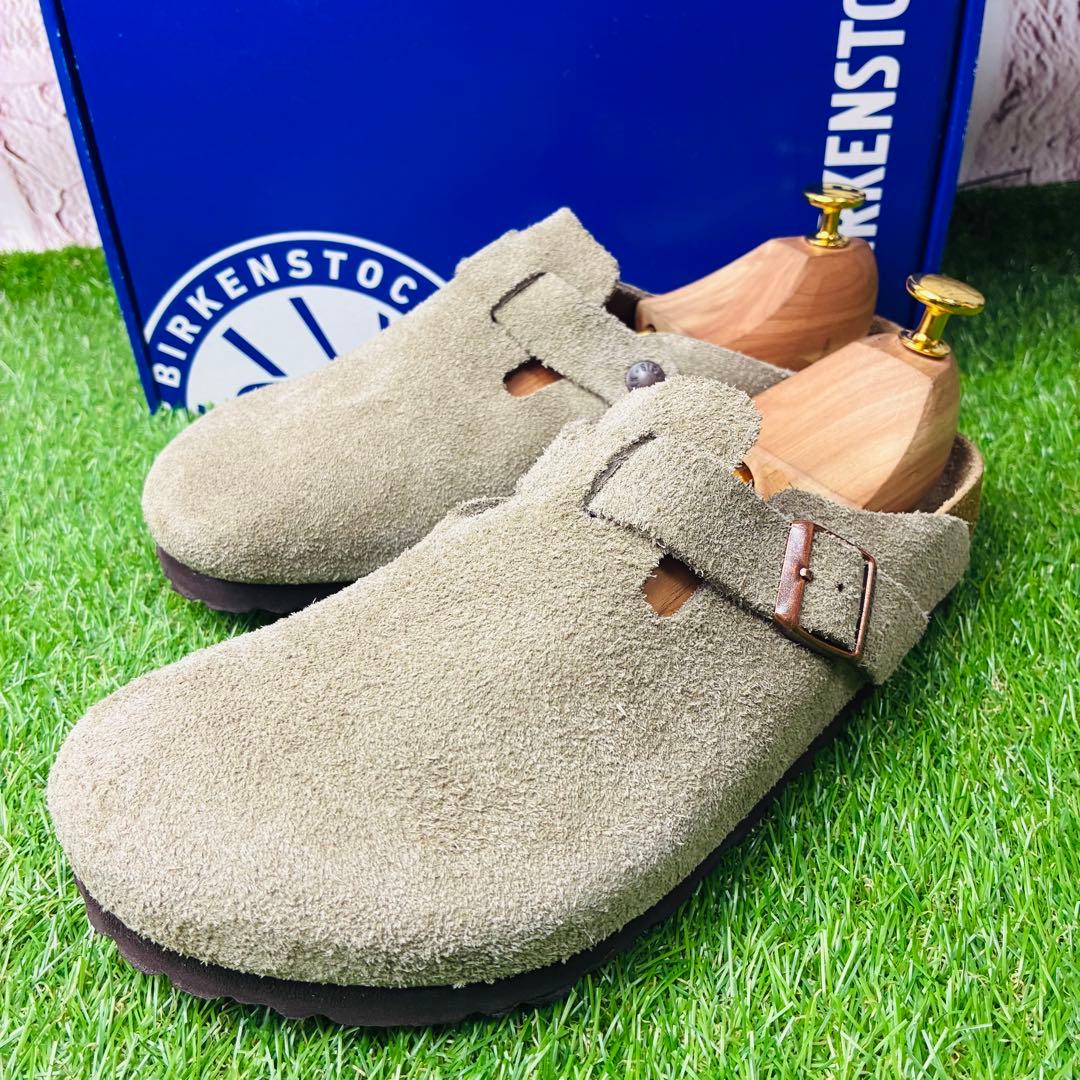 【極美品】BIRKENSTOCK Boston ボストン 本革 厚底 26