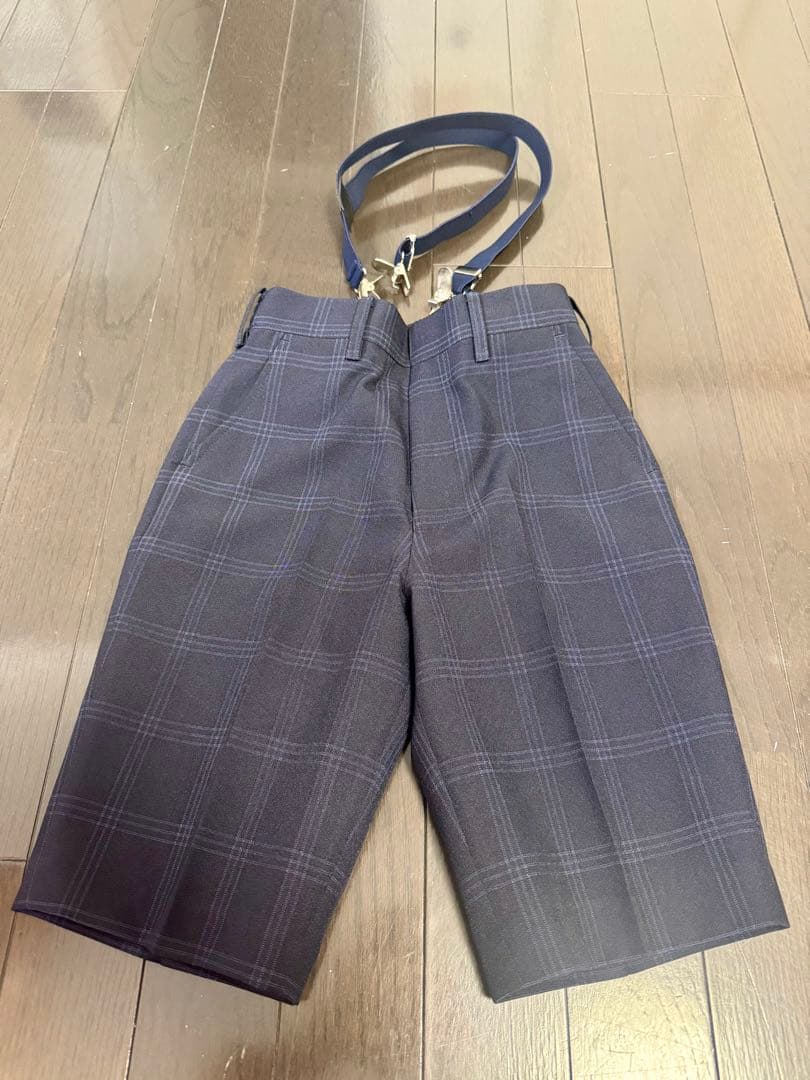 ★美品★ 男の子フォーマルスーツ　5点セット　120cm 靴•サスペンダーおまけ