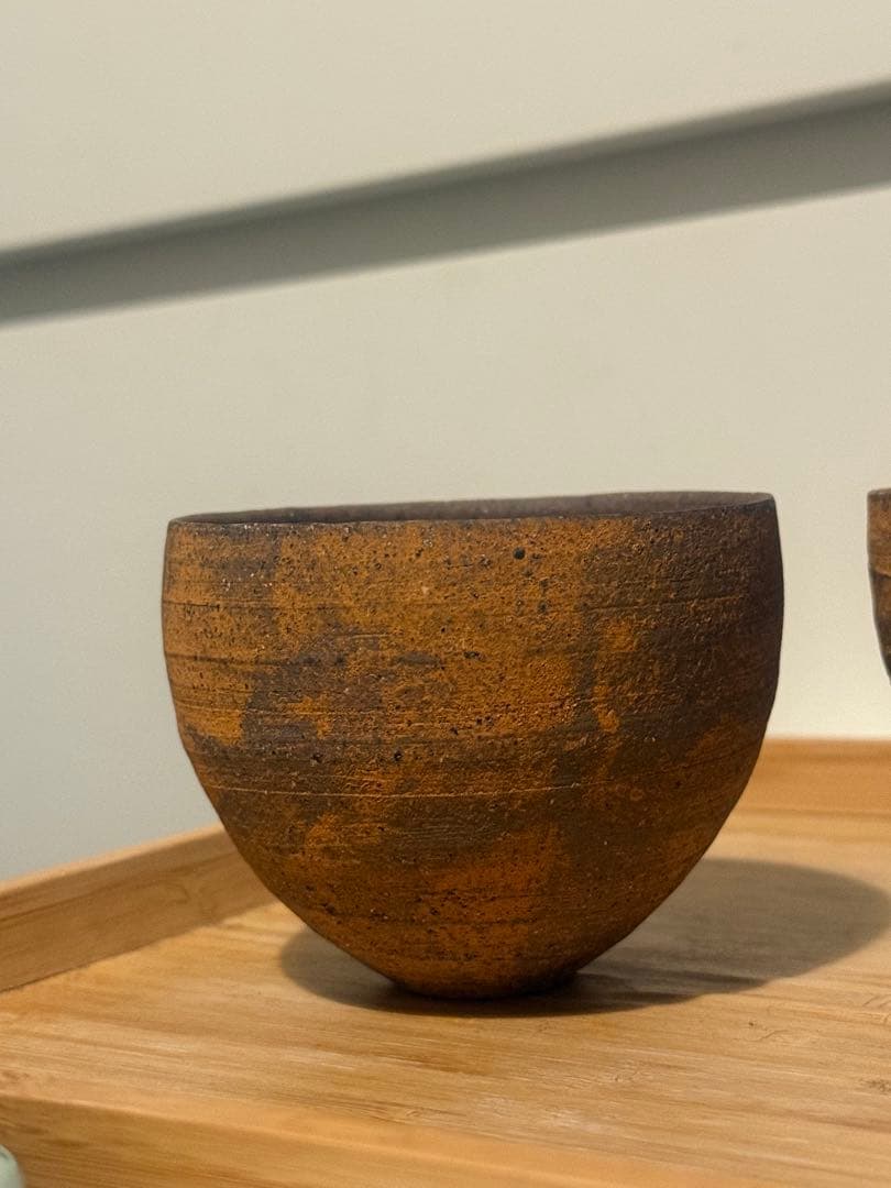 『新品未使用』二階堂明弘　2点セット　焼き締め　丸カップ　フリーカップ　小鉢