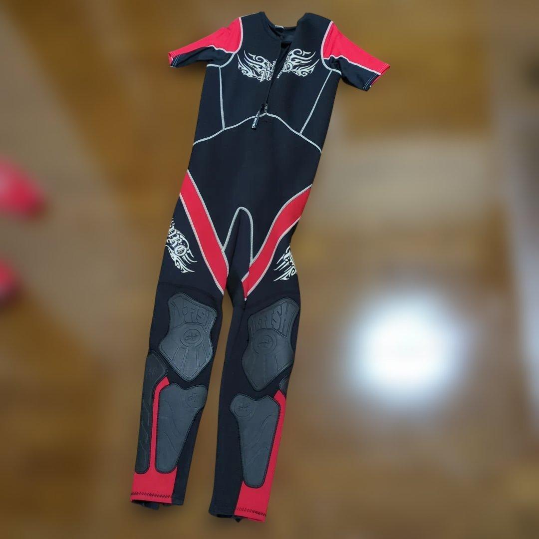 ウェットスーツ　ジパソン　ZIPATHONG　赤黒　メンズ　ジェットスキー用