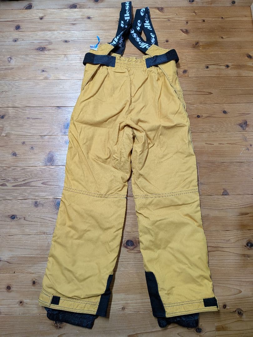 ellesse イエロー スキーウェア サスペンダー付き　エレッセ　男性