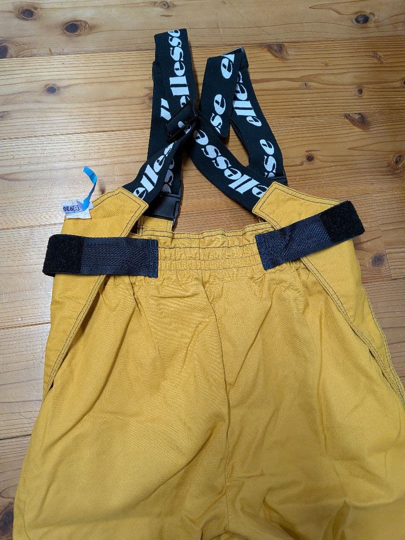 ellesse イエロー スキーウェア サスペンダー付き　エレッセ　男性