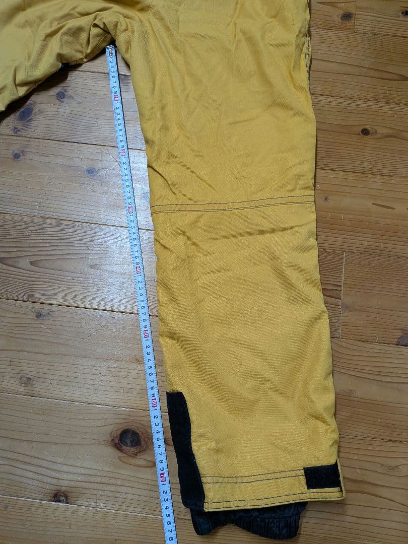 ellesse イエロー スキーウェア サスペンダー付き　エレッセ　男性