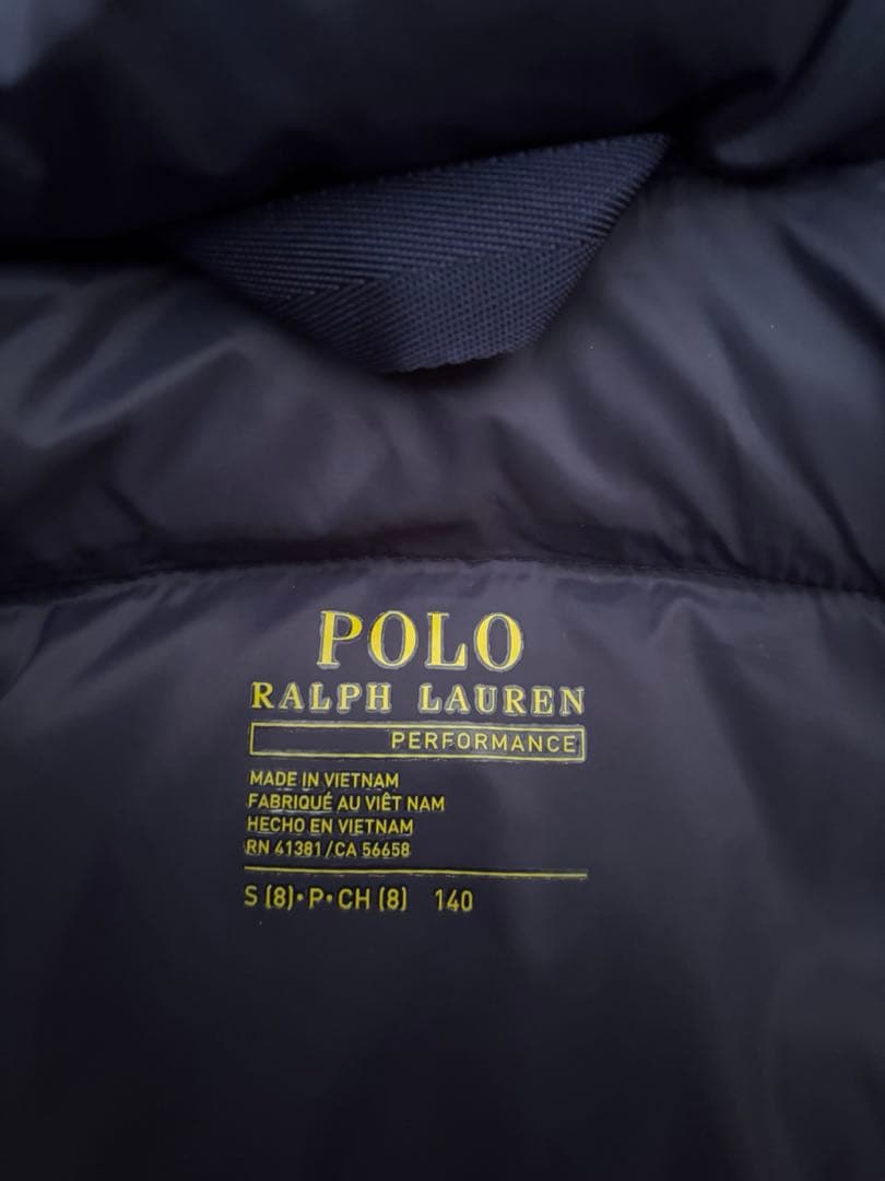 【美品】ポロラルフローレン　ダウンジャケット　130 140