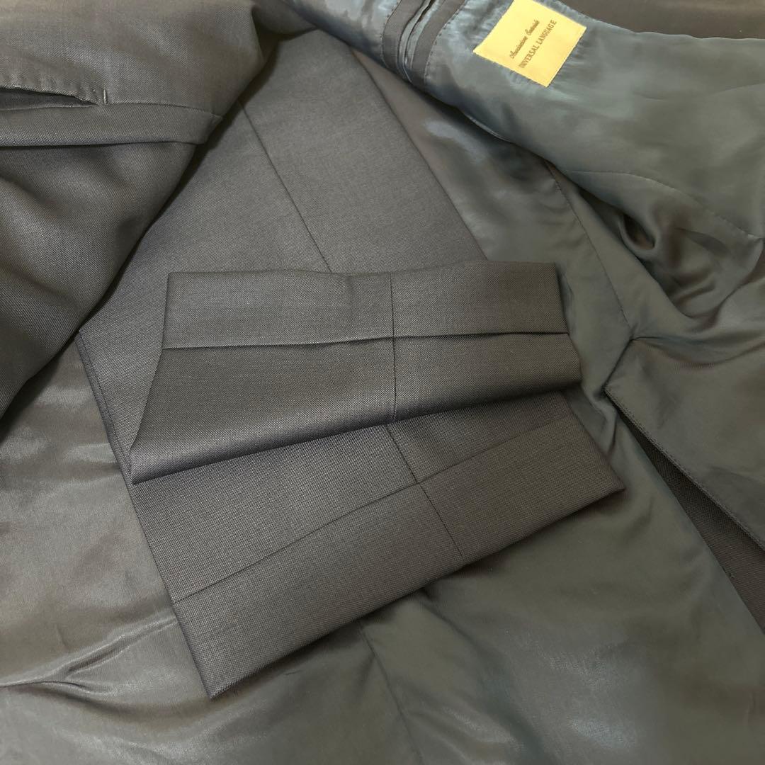 【美品】カノニコ生地 ユニバーサルランゲージ　ネイビースーツ　サイズ46相当