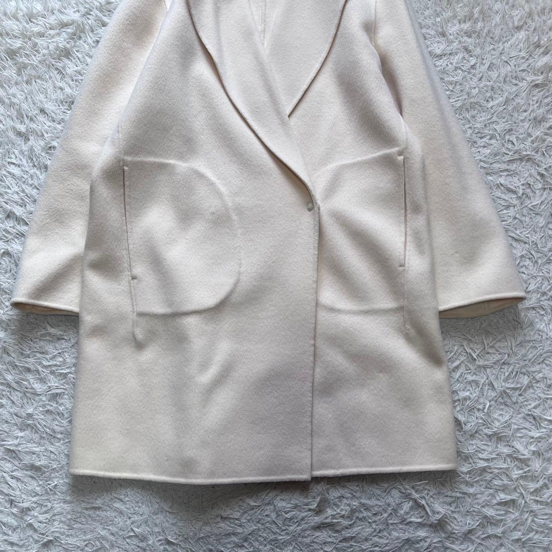 極美品 セオリー ダブルブレスト チェスターコート BOY.COAT カシミヤ