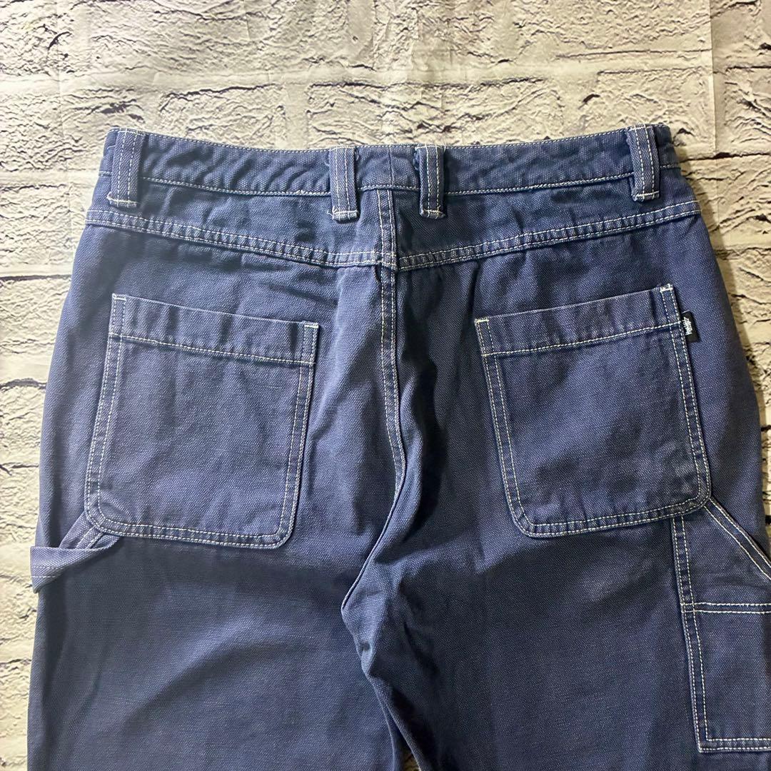 stussy ステューシー ダブルニーワークパンツ 32 ネイビー