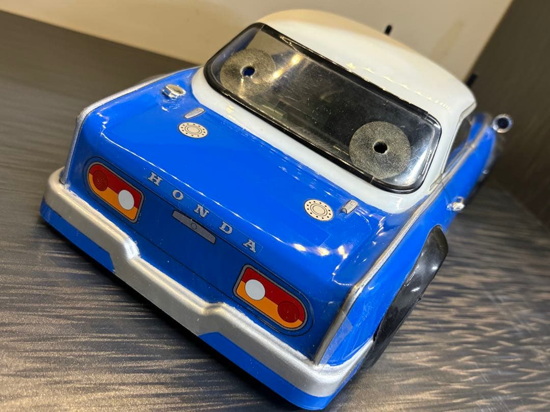 タミヤM01M02 シャーシ　ホンダS800ボディ