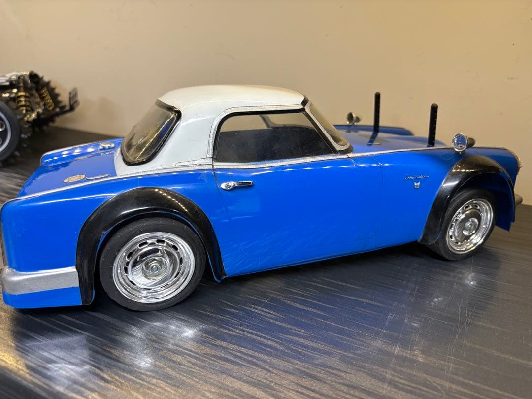 タミヤM01M02 シャーシ　ホンダS800ボディ