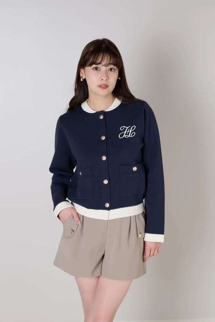 タロン様【即完売品！】HLT Logo Knit Varsity Jacket