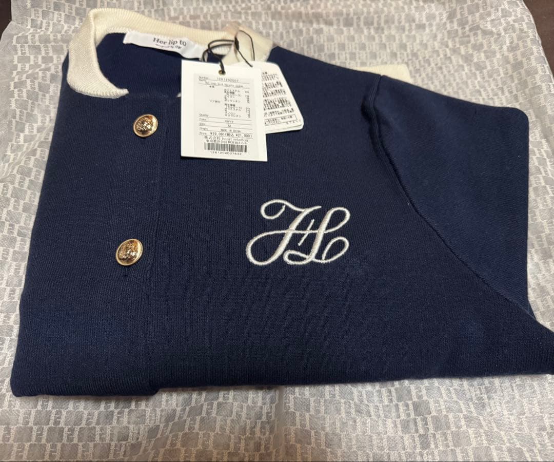 タロン様【即完売品！】HLT Logo Knit Varsity Jacket