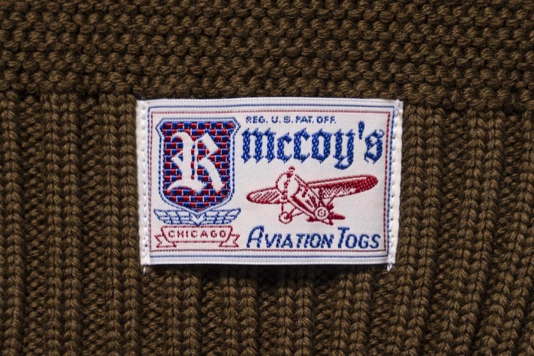 ザリアルマッコイズ SCARF WOOL-KNIT (OLIVE)