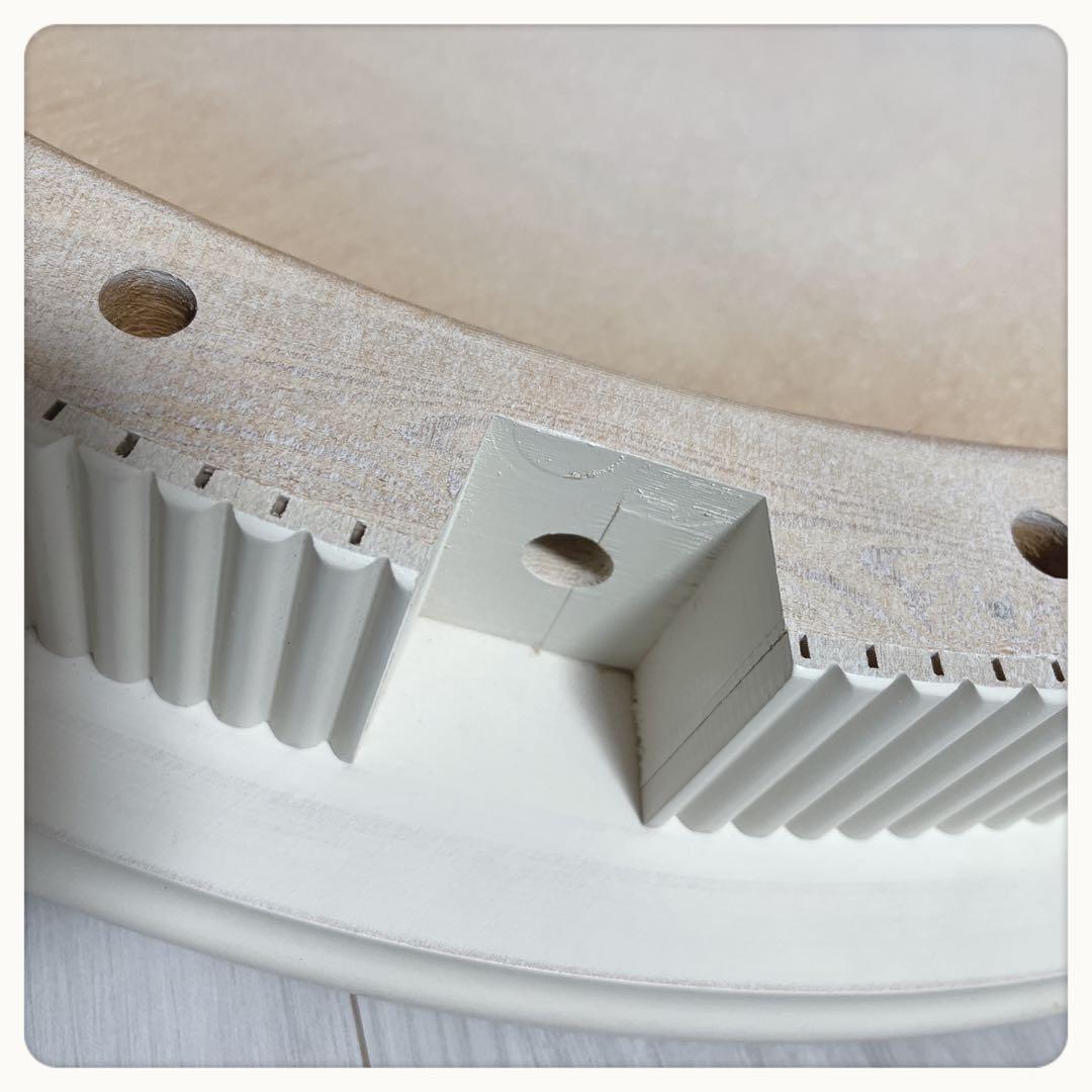 スェーデン　樺材　ホワイトティーテーブル　グスタフス様式